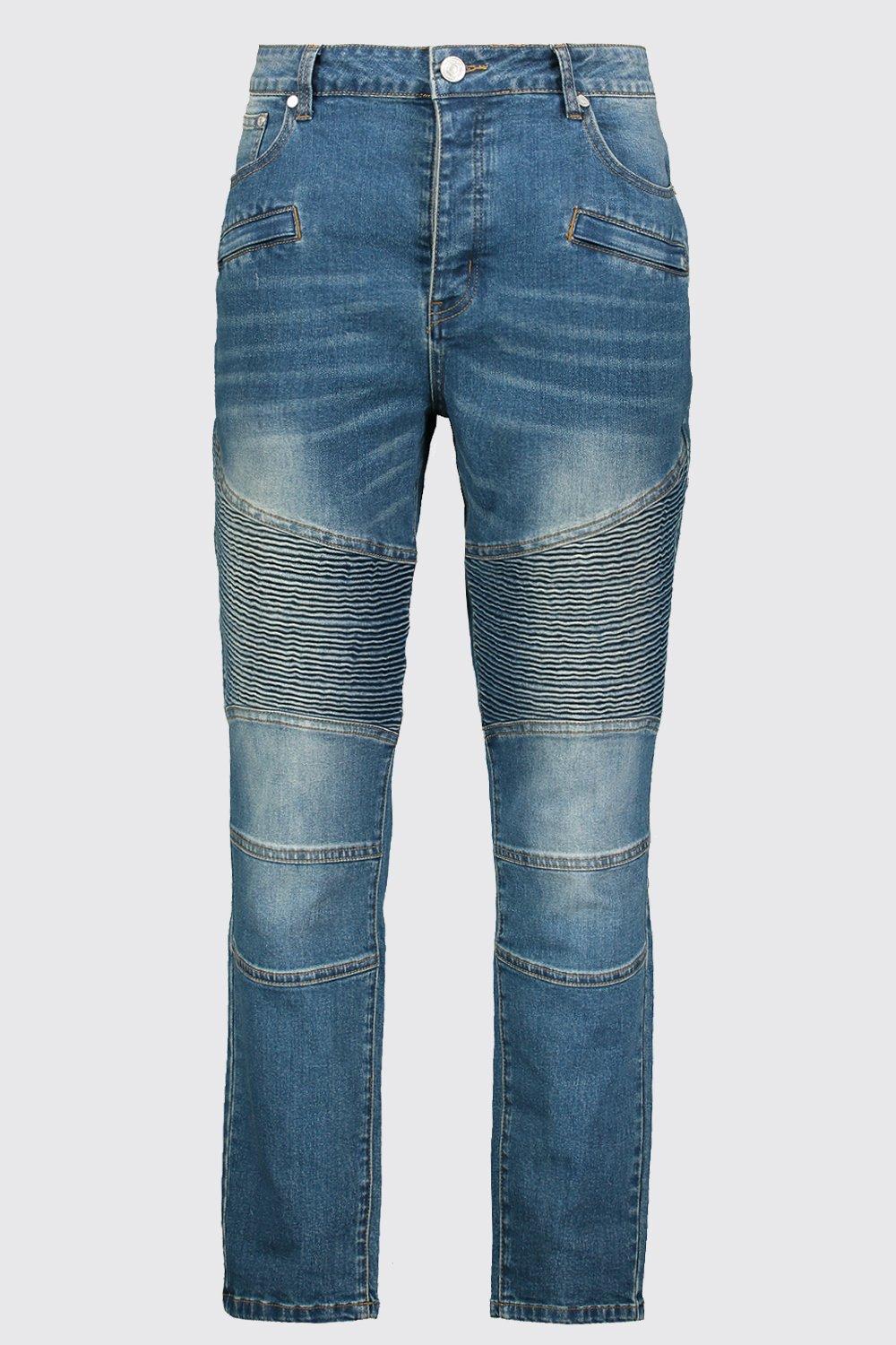 Plus size moto hot sale jeans